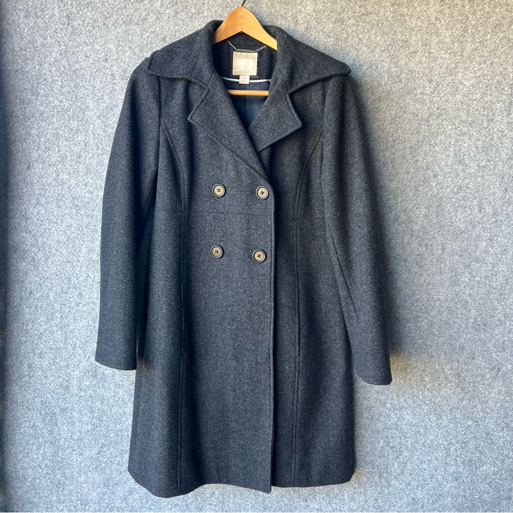 Old Navy Charcoal Double-Breasted Pea Coat